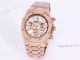 New Audemars Piguet Frosted Gold Royal Oak Rose Gold Watch 41mm Silver Dial with Stop Function High Copy (5)_th.jpg